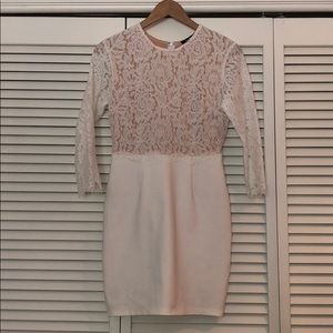 white bodycon mini dress